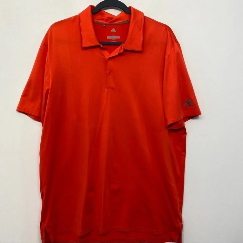 Adidas‎ Golf Orange L Polo Shirt